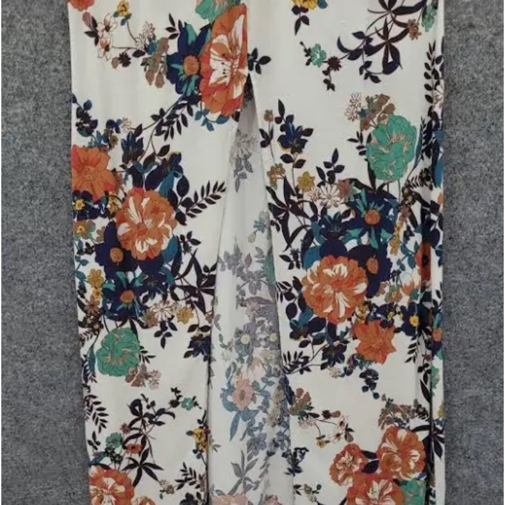 American Rag front tie Long Tunic Women's small Sleeveless Slit Front White